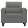 Voir la diapositive 3 : VIDAXL Fauteuil gris fonce 60 cm tissu microfibre