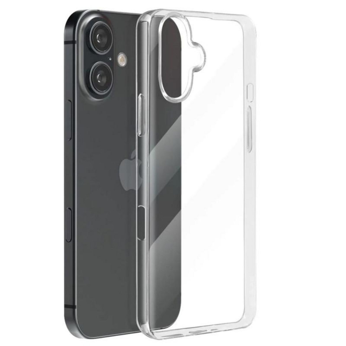 MOXIE Pack coque et verre trempé 2,5D Moxie pour iPhone 16 Plus Transparent