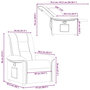 Voir la diapositive 6 : VIDAXL Fauteuil inclinable Marron fonce Tissu