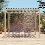 Voir la diapositive 3 : SWEEEK Pergola bioclimatique aluminium lames orientables 3x3m V2 Triomphe