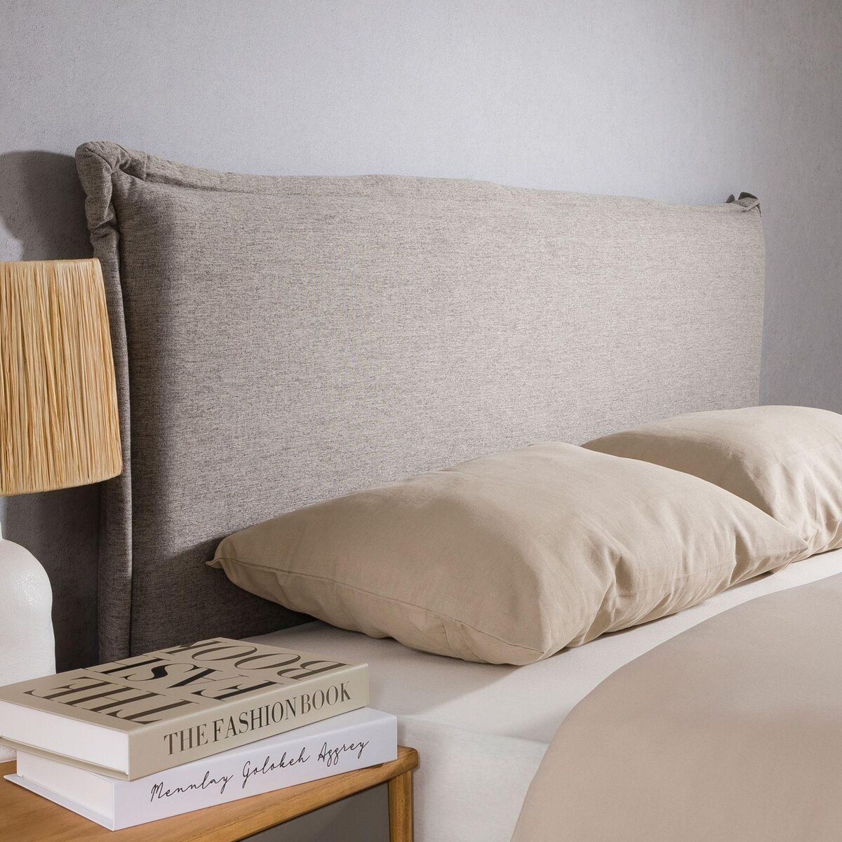 IDIMEX Tête de lit VINCEL 160 sur pieds, en tissu