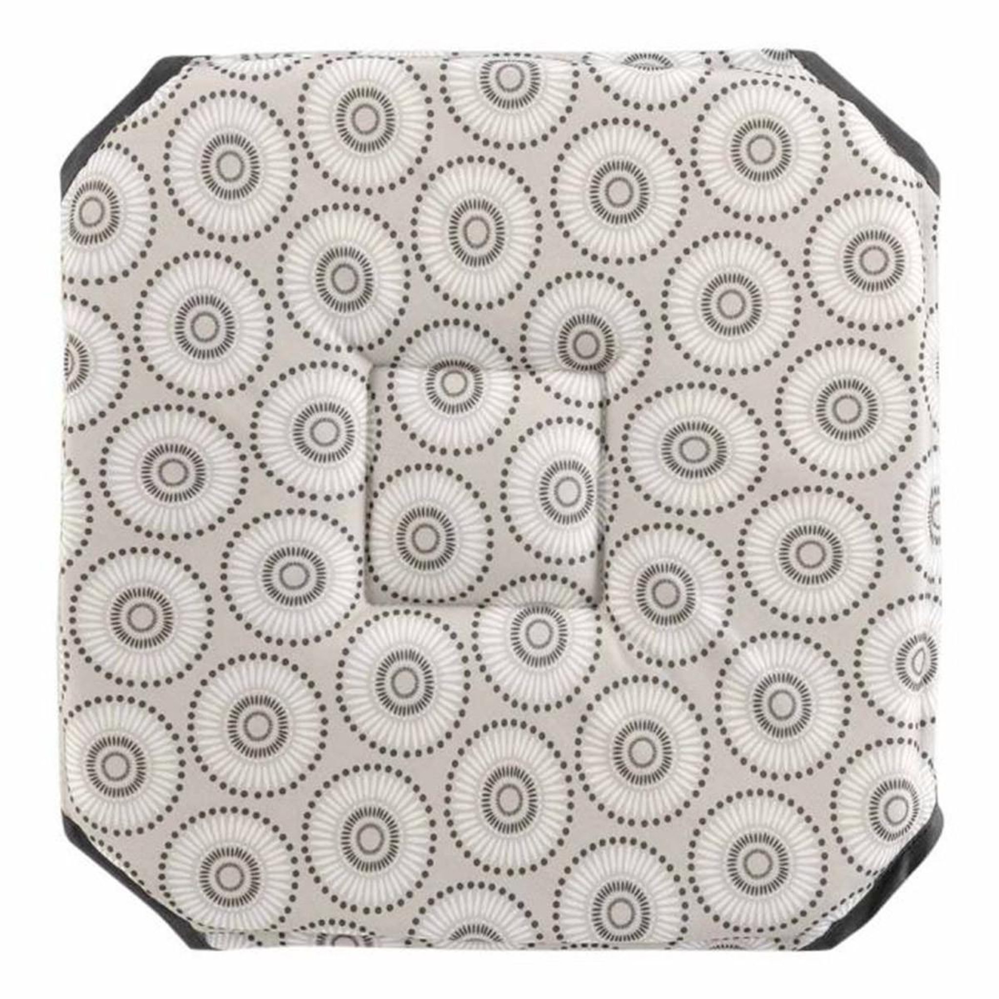 Douceur d'Intérieur Galette de chaise imprimée  salto  36x36cm naturel