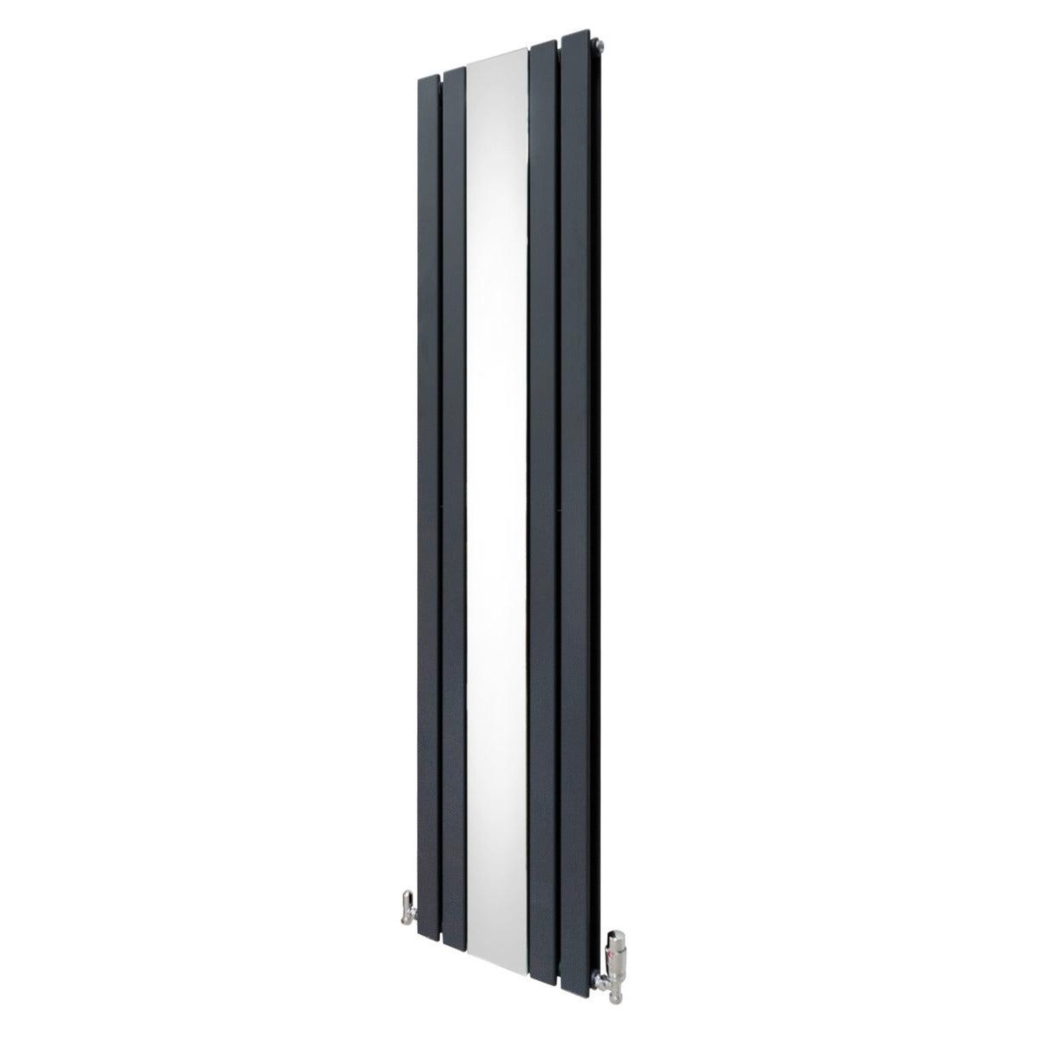 Voir la diapositive 1 : MONSTERSHOP Radiateur plat à miroir & vannes, 2 panneaux - 1800 x 425 mm