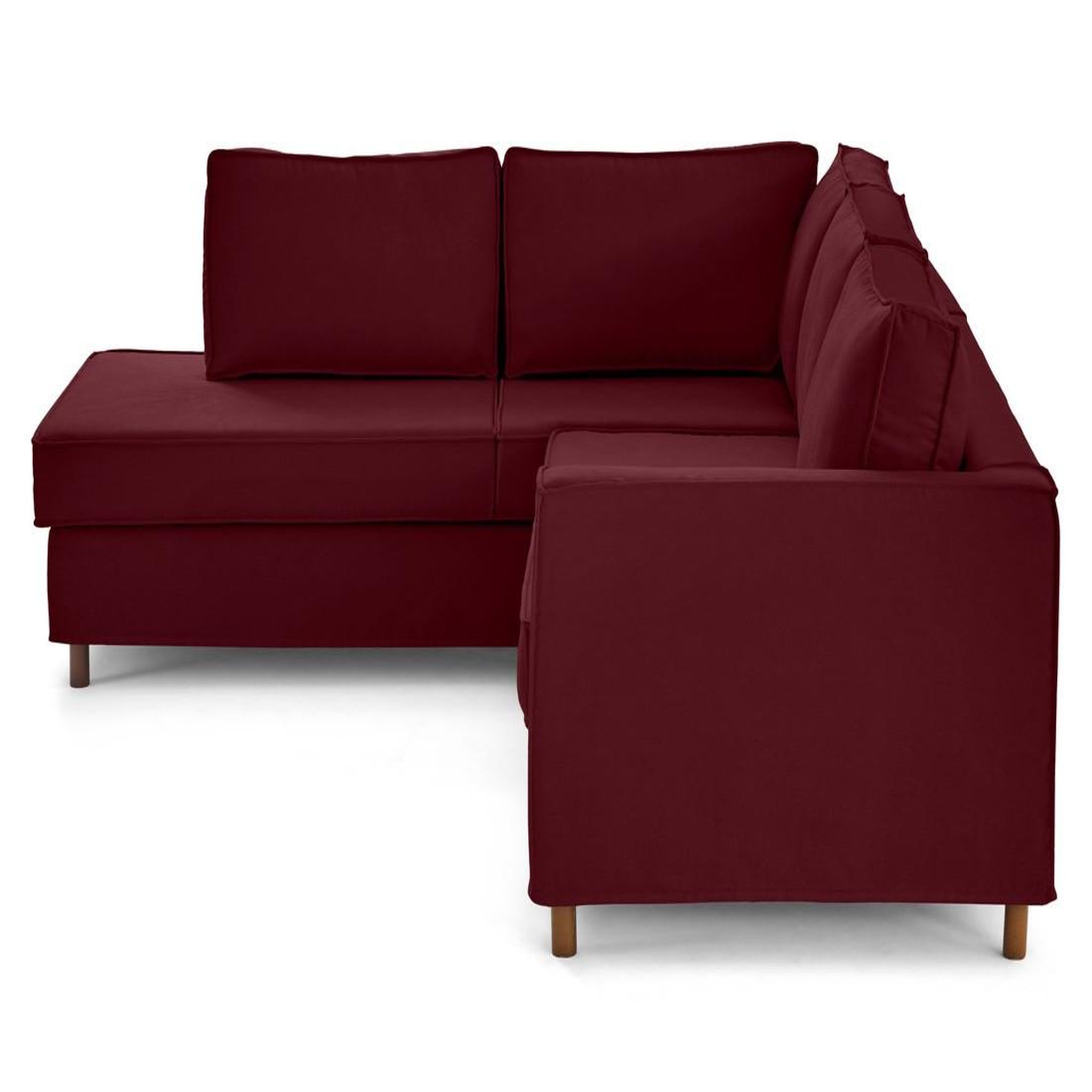 Voir la diapositive 5 : LISA DESIGN Jake - canapé déhoussable d'angle gauche 5 places en tissu