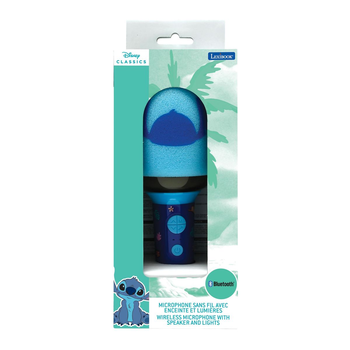 Lexibook Karaoke Microphone Bluetooth/Sans fil Sitch avec effets sonores et lumineux