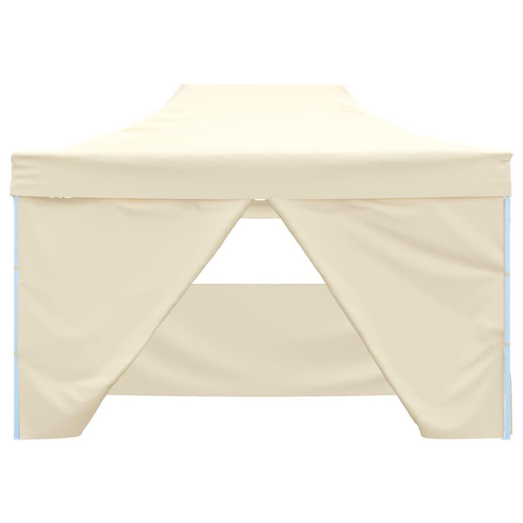 Voir la diapositive 2 : VIDAXL Tente de reception pliable avec 4 parois 3x4 m Acier Creme