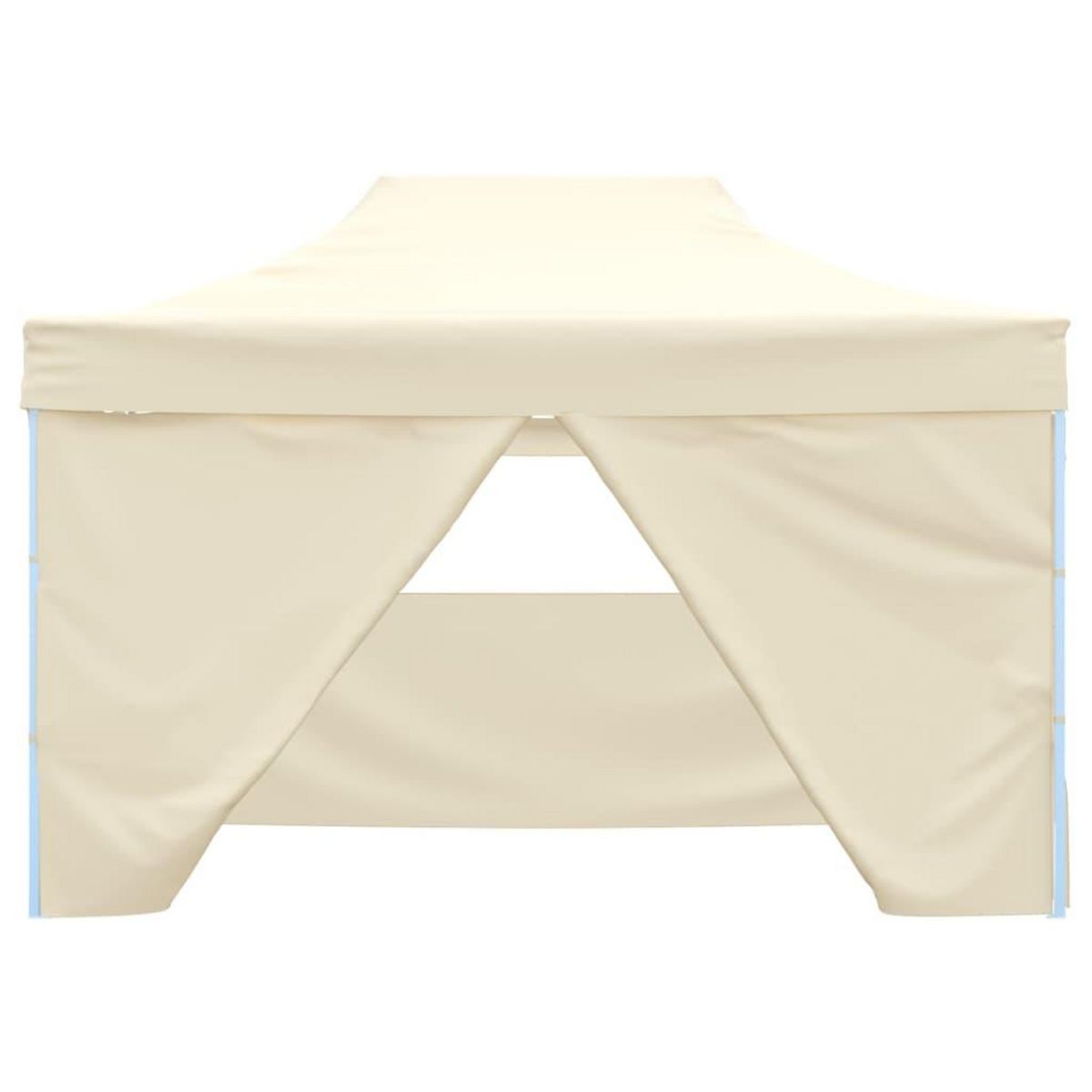 VIDAXL Tente de reception pliable avec 4 parois 3x4 m Acier Creme