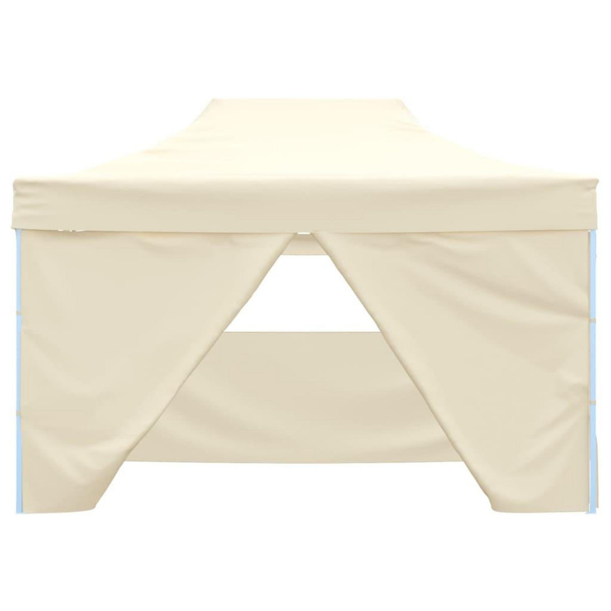 VIDAXL Tente de reception pliable avec 4 parois 3x4 m Acier Creme