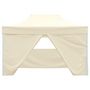 Voir la diapositive 2 : VIDAXL Tente de reception pliable avec 4 parois 3x4 m Acier Creme