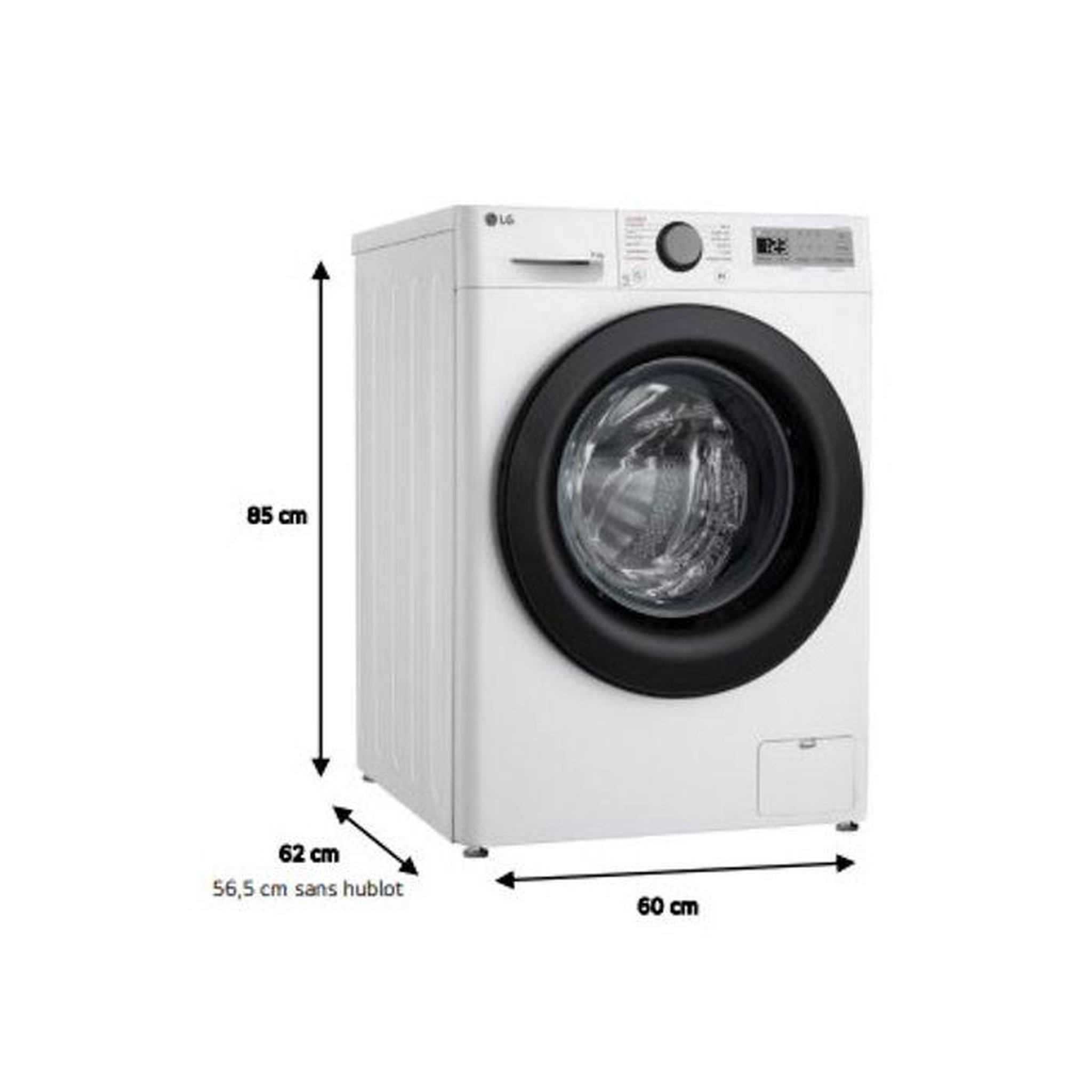 Voir la diapositive 6 : LG Lave-linge frontal 11kg 1400 tours/min blanc - f14r15whs