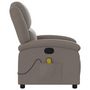 Voir la diapositive 5 : VIDAXL Fauteuil de massage inclinable Taupe Tissu