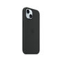 Voir la diapositive 1 : APPLE Coque iPhone 15 MagSafe silicone Noir