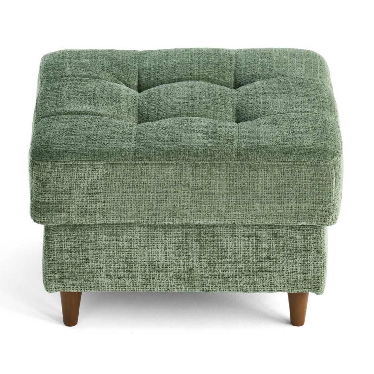 LISA DESIGN Anna - pouf en velours texturé - pieds en bois