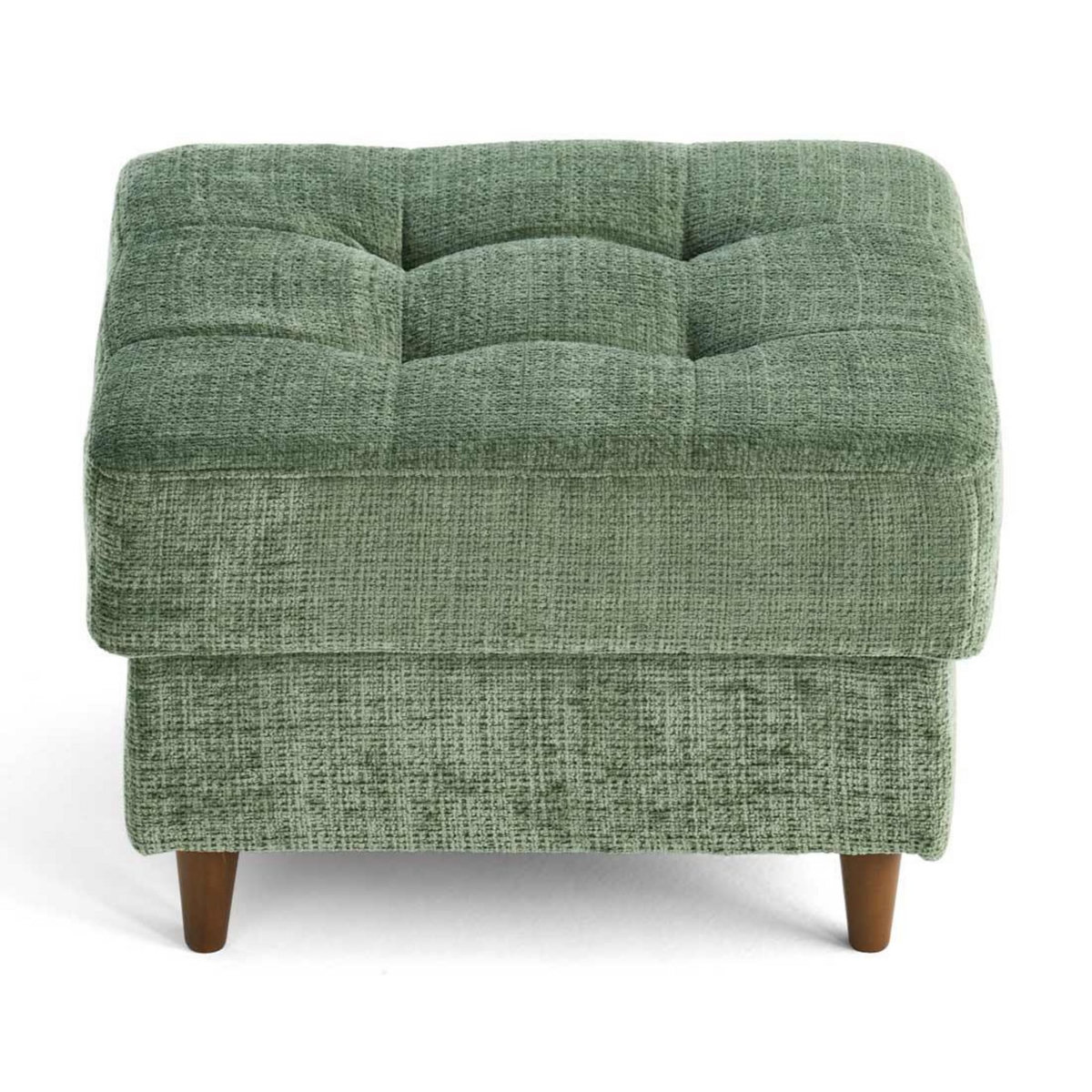 LISA DESIGN Anna - pouf en velours texturé - pieds en bois