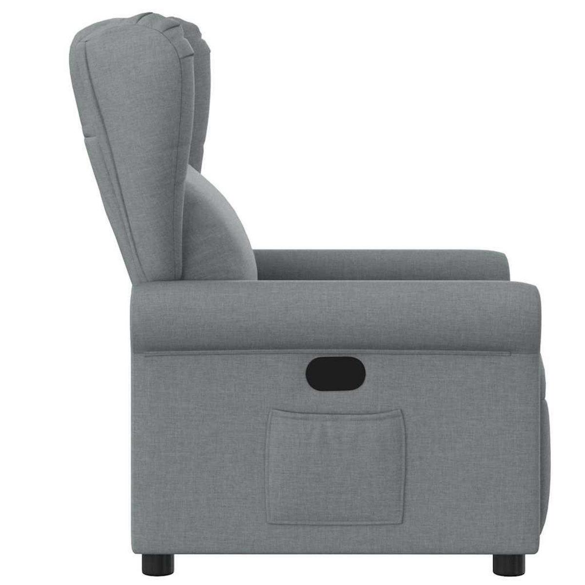 VIDAXL Fauteuil inclinable Gris clair Tissu