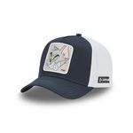 CAPSLAB Casquette trucker en coton Tom & Jerry modèle Tom. Coloris disponibles : Bleu