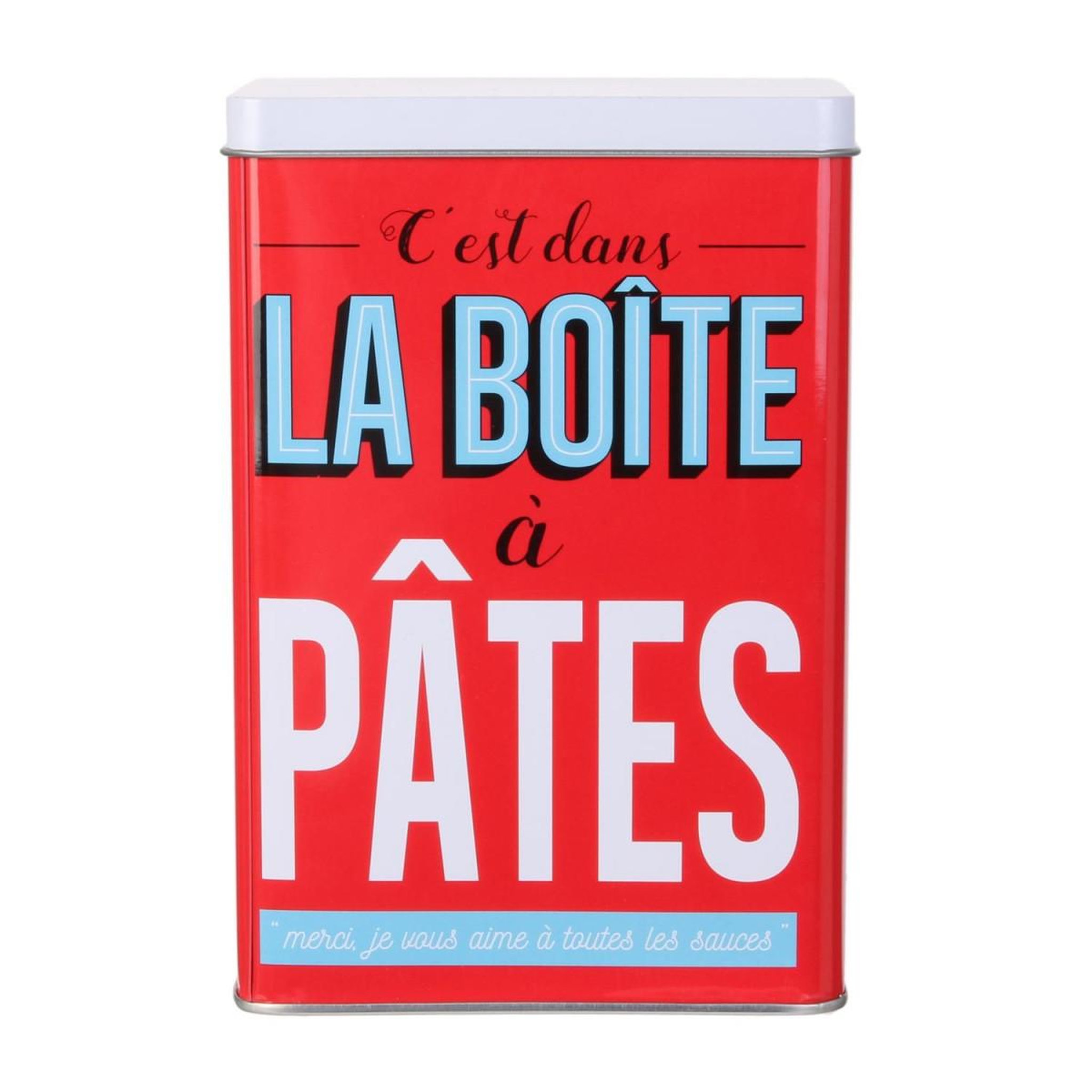 Voir la diapositive 2 : COOK CONCEPT Boîte de conservation  ma boîte à pâtes  18cm rouge
