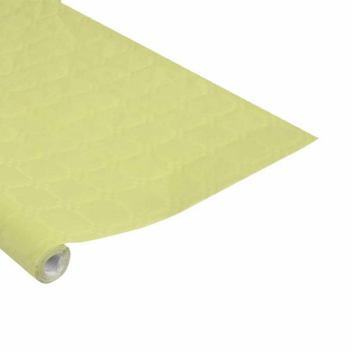 Paris Prix Nappe Papier  Damassée  1,18x5m Tilleul