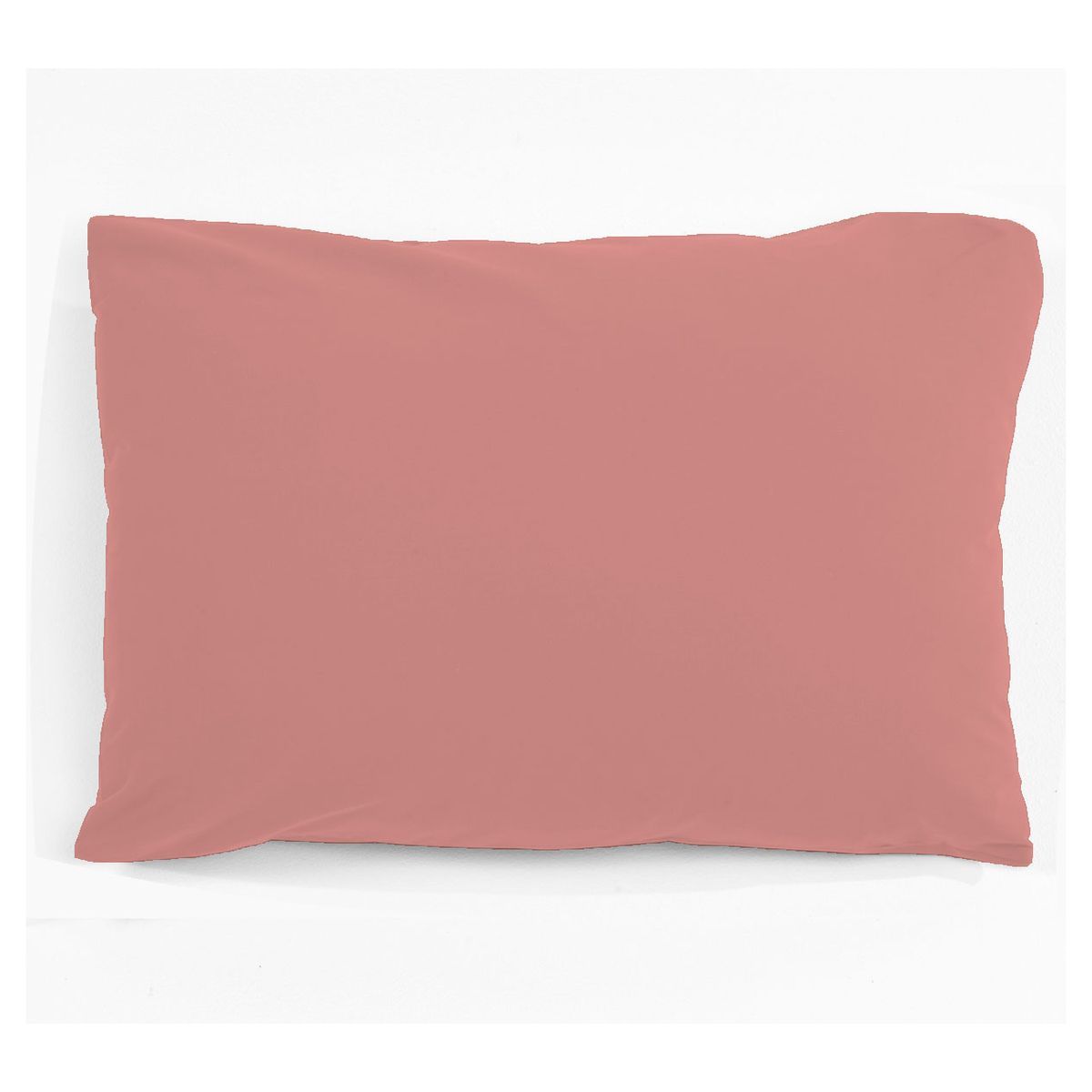 Taie d'oreiller unie en coton 51 fils 