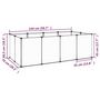 Voir la diapositive 6 : VIDAXL Cage pour petits animaux Transparent 144x74x46,5 cm PP et Acier