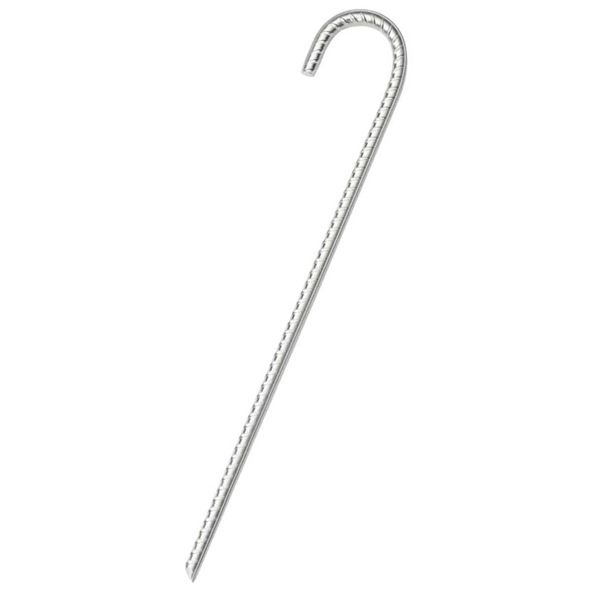 VIDAXL Piquets de tente 12 pcs 37 cm Ø10 mm acier galvanise