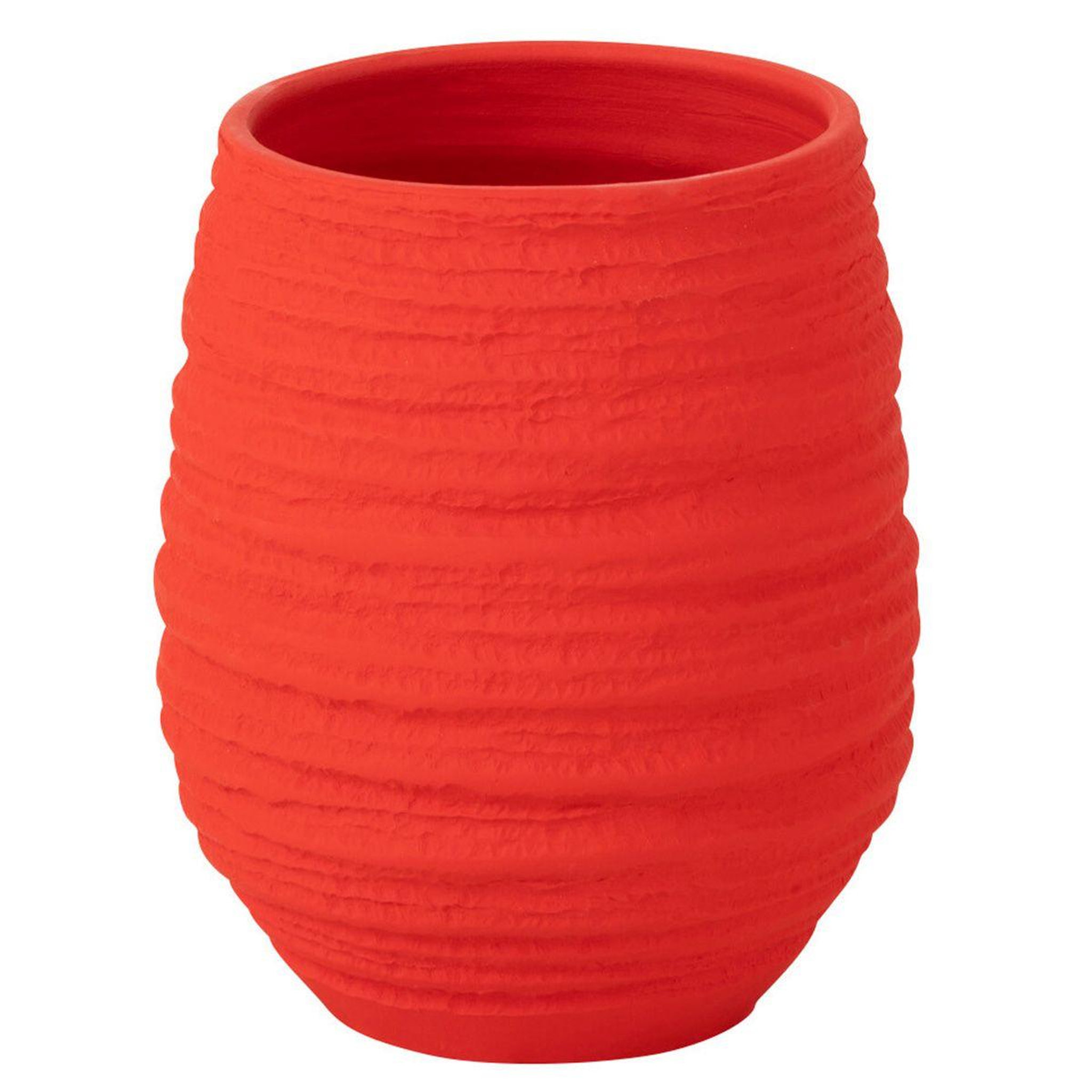 Voir la diapositive 1 : J-LINE Vase en céramique  fiesta  23cm rouge