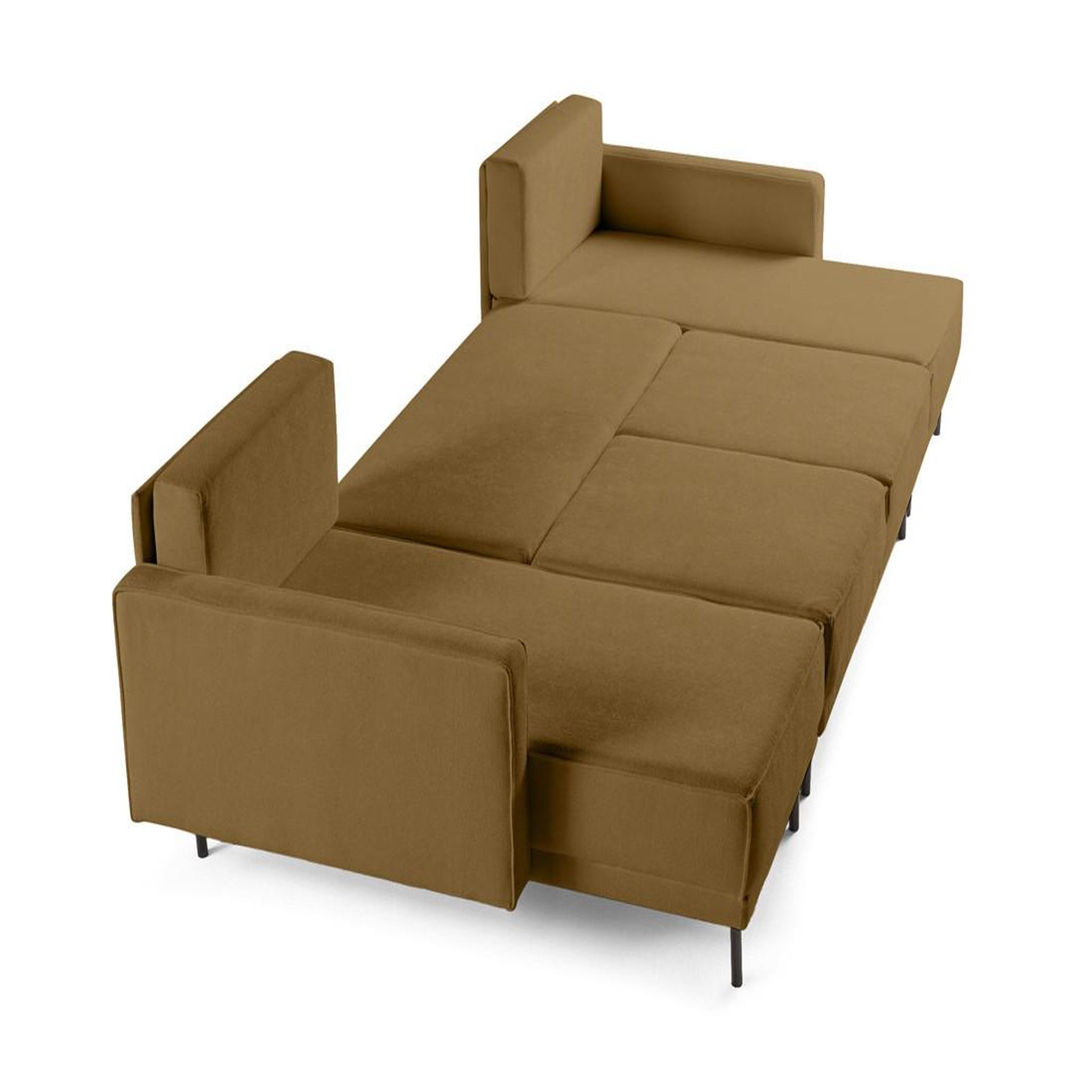 Voir la diapositive 6 : LISA DESIGN Charlie - canapé panoramique en u 7 places - convertible avec coffre - en tissu