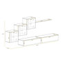Voir la diapositive 3 : Paris Prix Meuble TV Mural Design  Switch XX  330cm Noir & Blanc