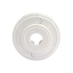 CENTRALE BRICO Rosace de finition blanche diam. 14 mm