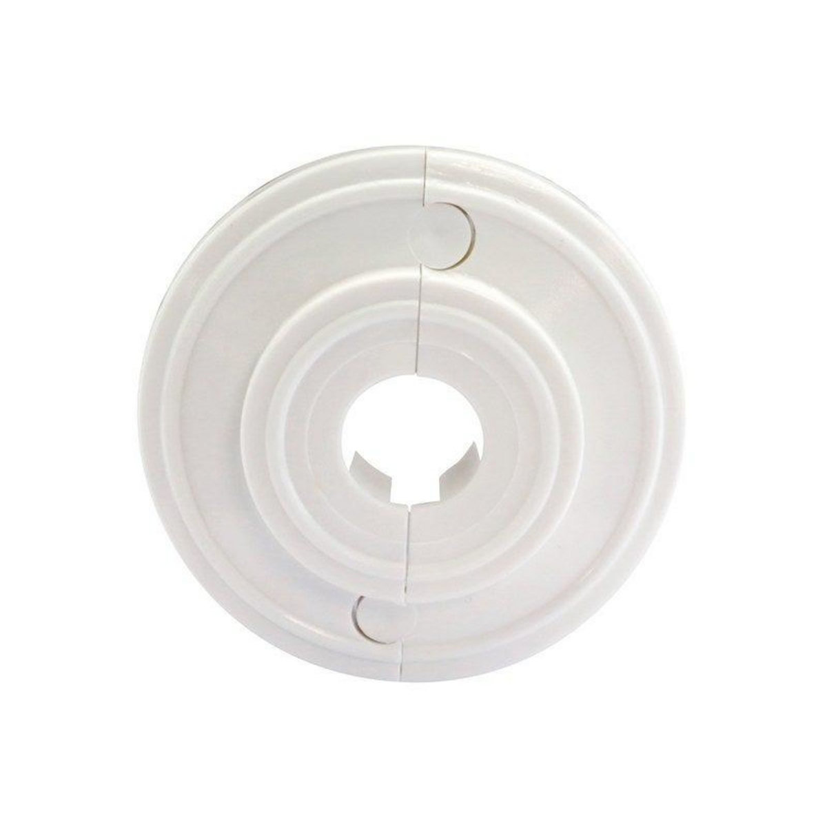 CENTRALE BRICO Rosace de finition blanche diam. 14 mm