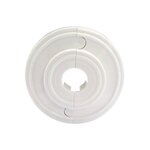 CENTRALE BRICO Rosace de finition blanche diam. 14 mm