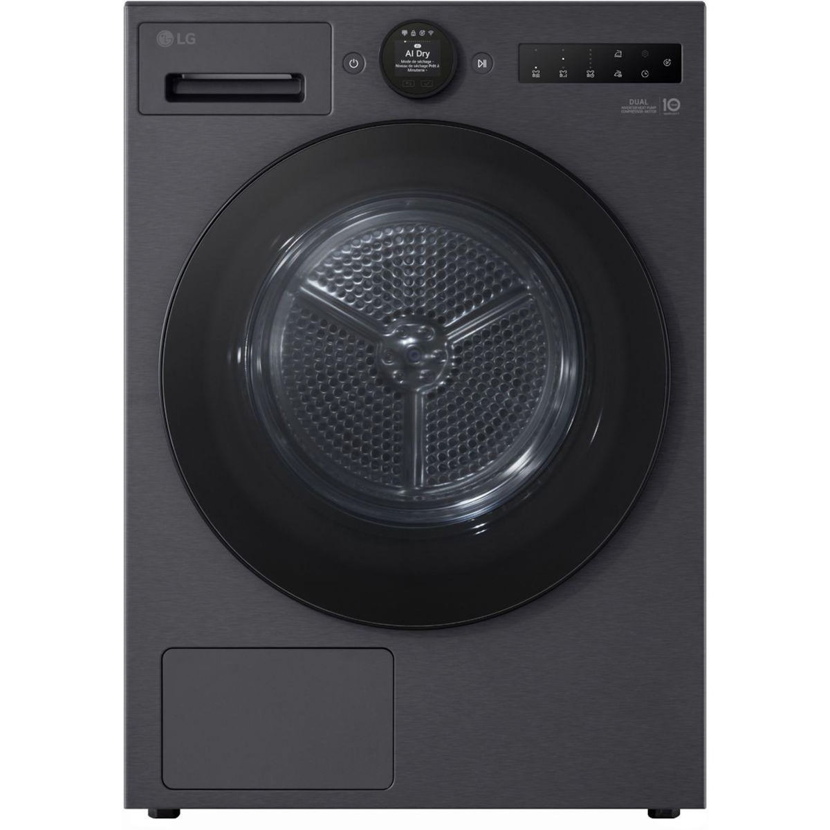 LG Sèche linge pompe à chaleur RH9X76BM