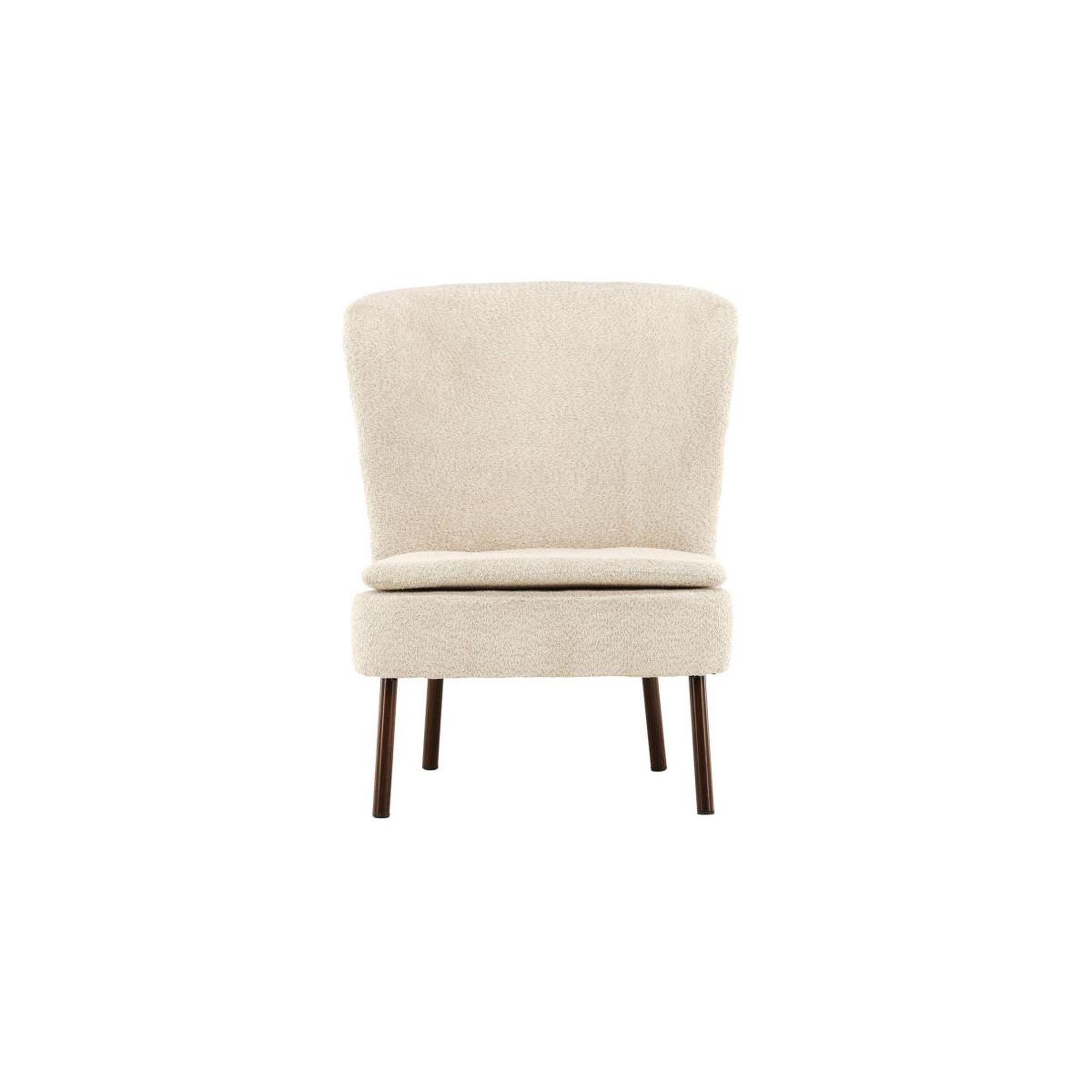 Voir la diapositive 2 : Paris Prix Fauteuil Design Bouclette  Hallso  92cm Beige