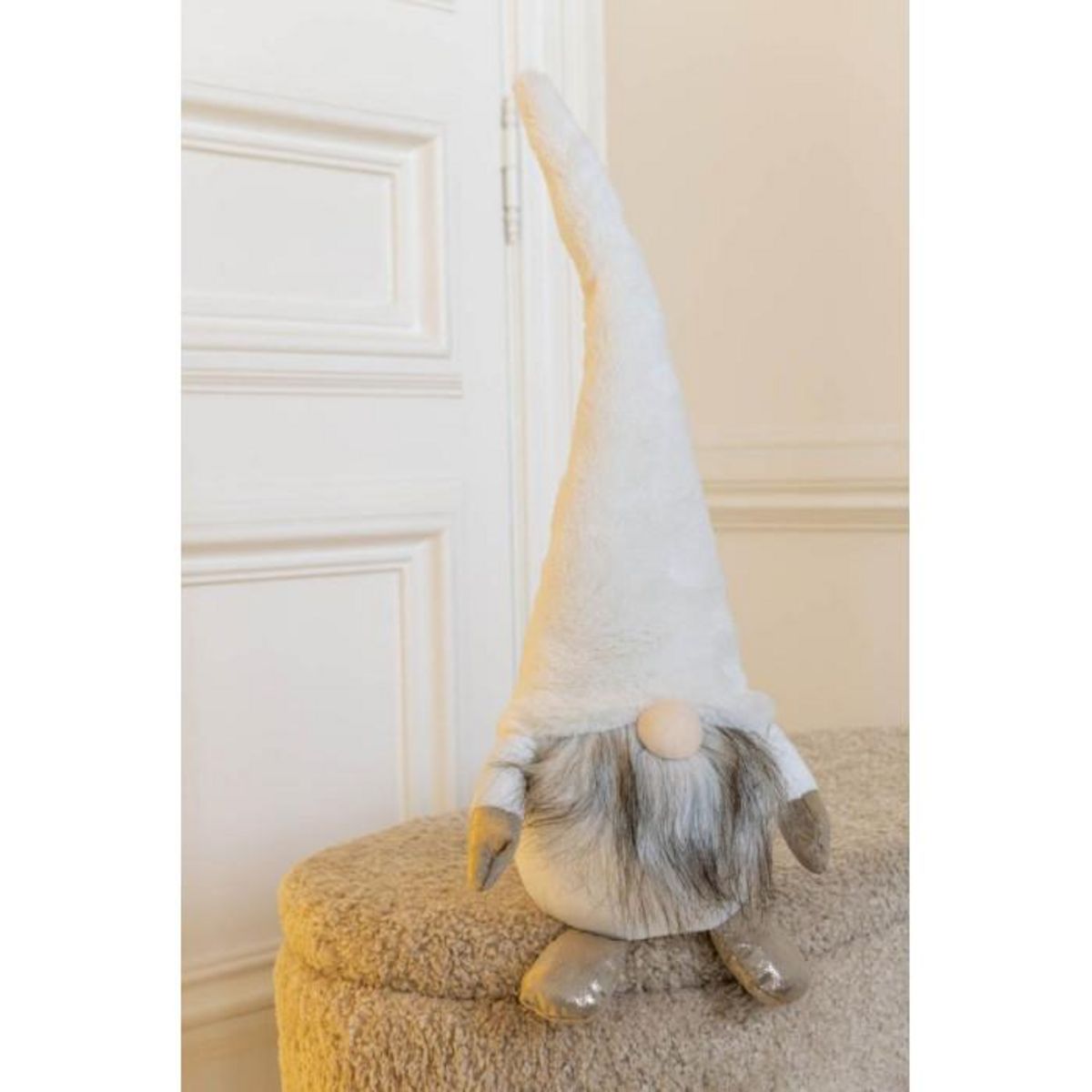 Paris Prix Statue Déco Lutin  Led  56cm Blanc