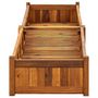 Voir la diapositive 3 : VIDAXL Lit sureleve de jardin Bois d'acacia 200x50x25 cm