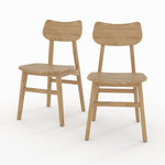 Rendez vous déco Lot de 2 chaises en bois massif de mindi-Kawi