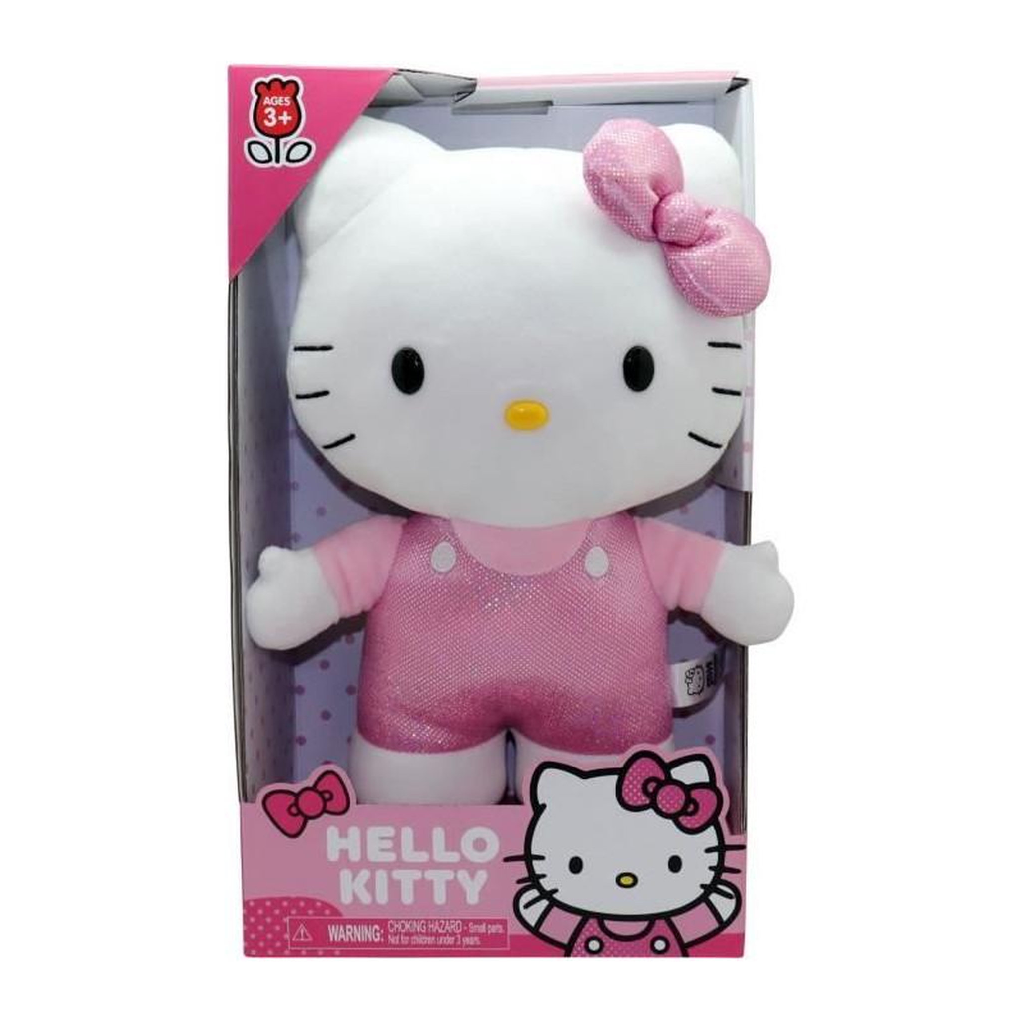 GPTOYS Peluche - GPTOYS - HELLO KITTY - HKT122 - Modele robe a poids rose - 30 cm - Des 3 ans