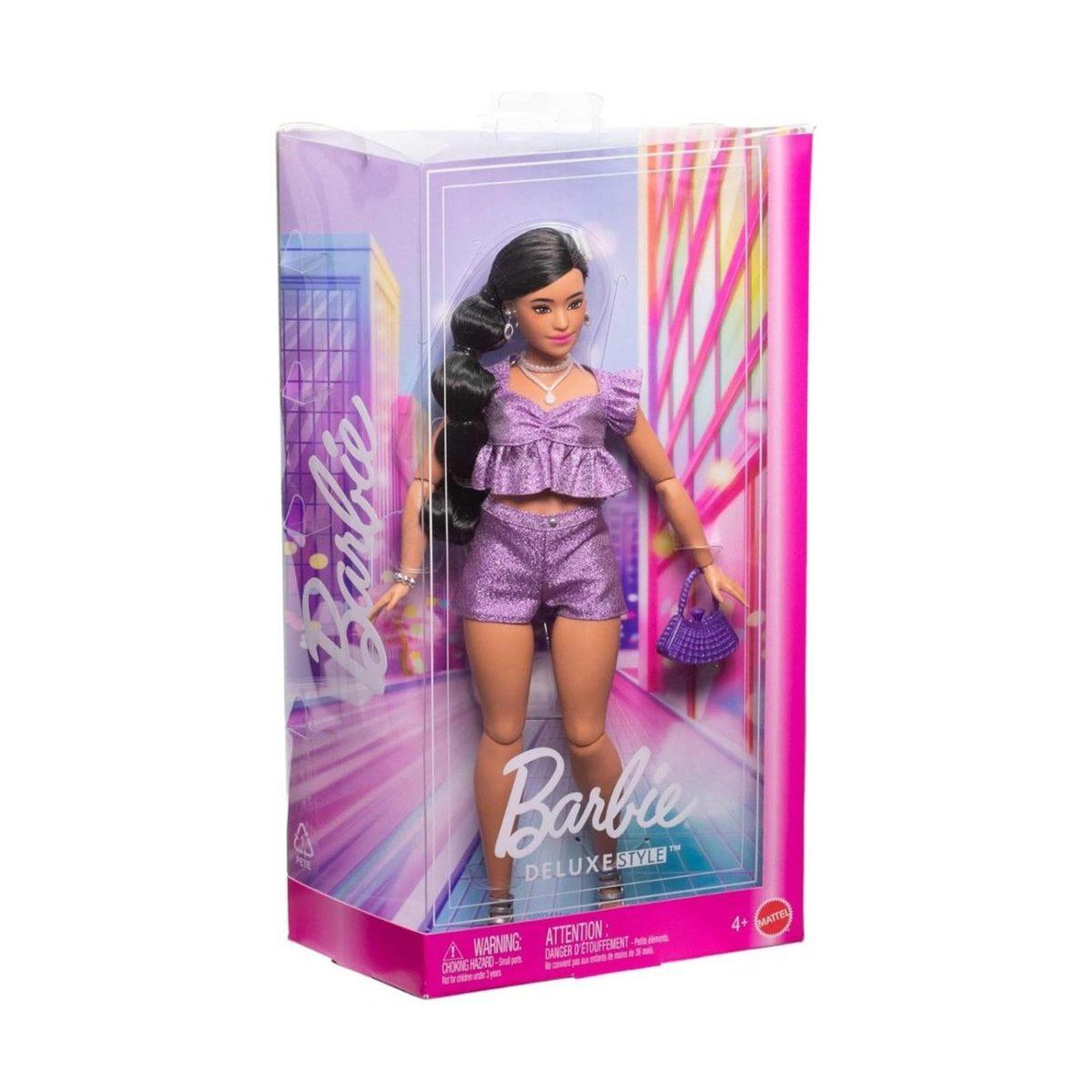 Voir la diapositive 4 : MATTEL Poupée barbie  jfp43 deluxe style - tenue améthyste métallisée