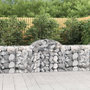 Voir la diapositive 1 : VIDAXL Paniers a gabions arques 13 pcs 200x50x80/100 cm Fer galvanise