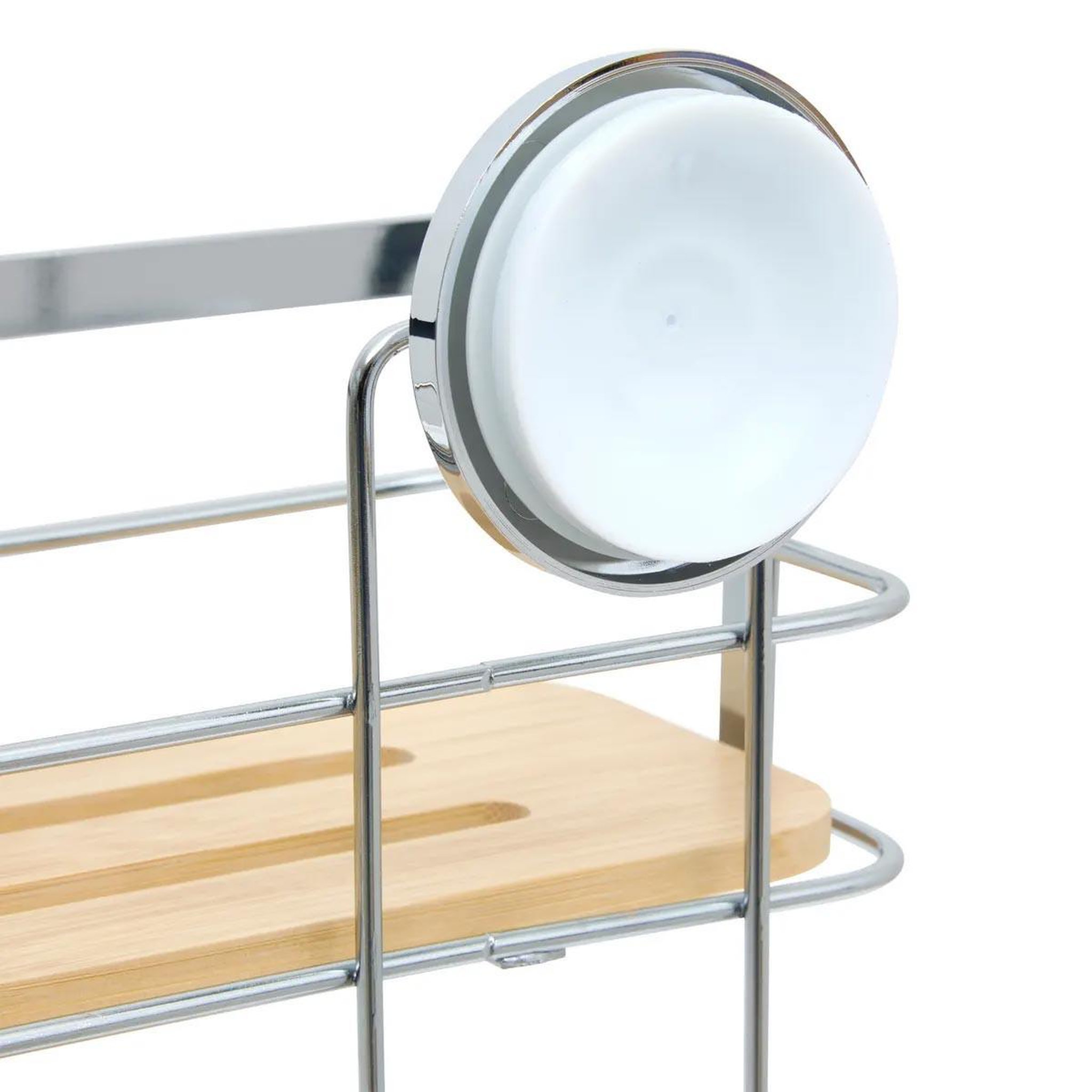 Voir la diapositive 2 : FIVE Étagère de douche 2 niveaux  venterra  35cm naturel