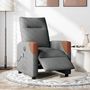 Voir la diapositive 2 : VIDAXL Fauteuil inclinable de massage electrique gris fonce tissu