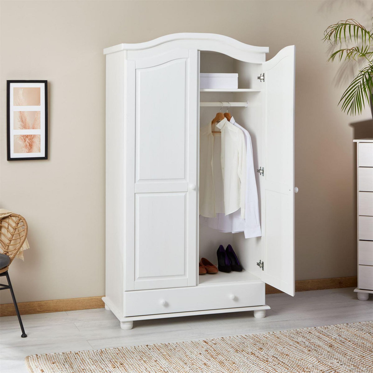 IDIMEX Armoire en pin BERGEN