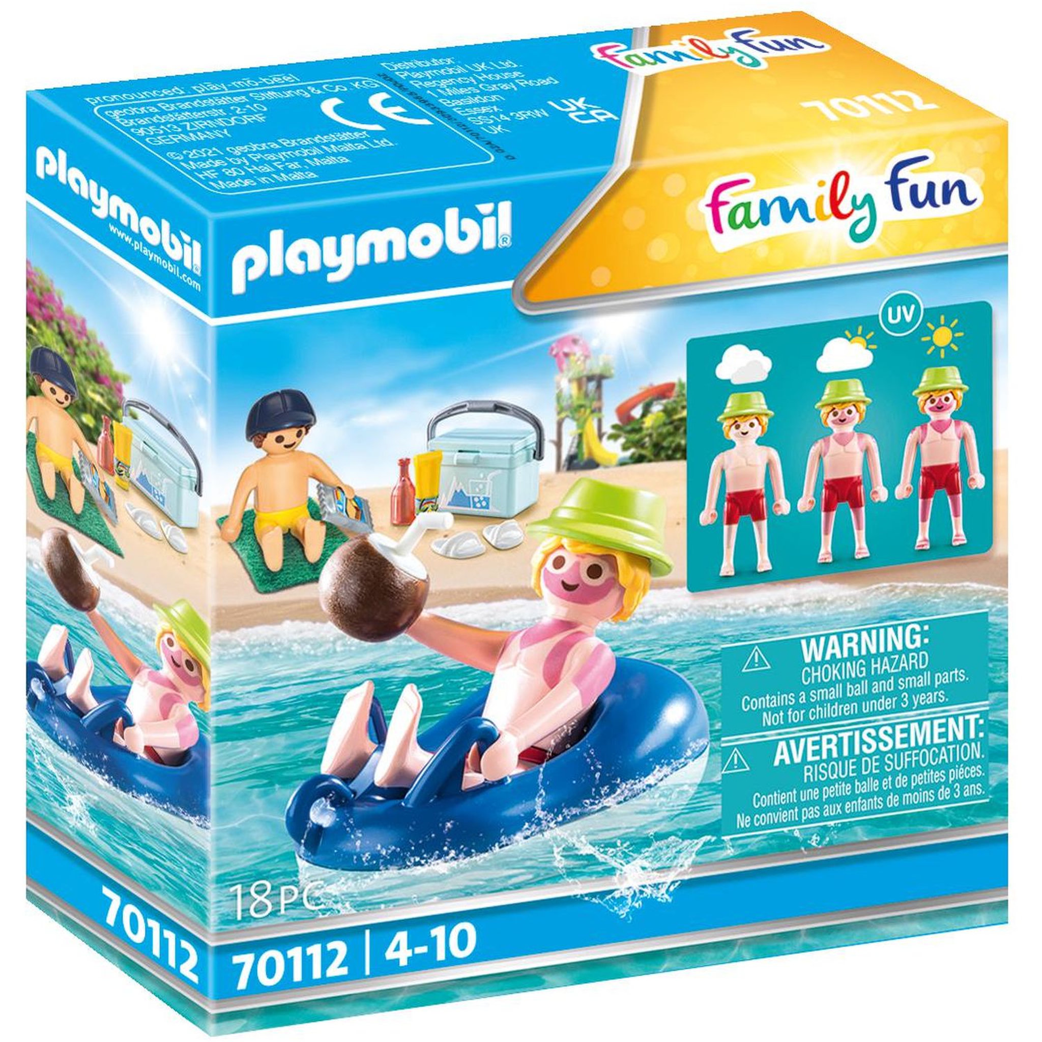 PLAYMOBIL 70112 - Family Fun Vacancier et bouée 