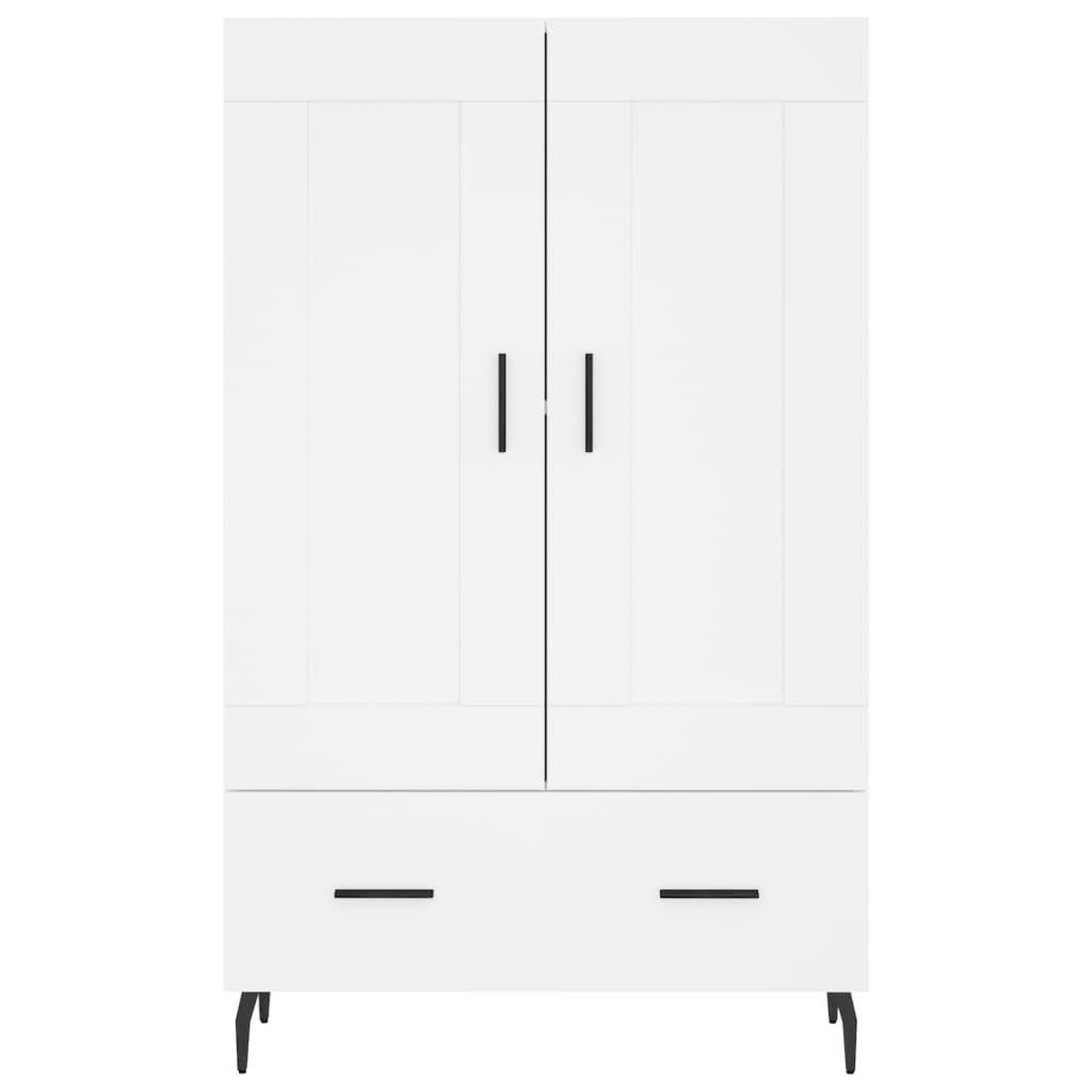 Voir la diapositive 5 : VIDAXL Buffet haut blanc 69,5x31x115 cm bois d'ingenierie