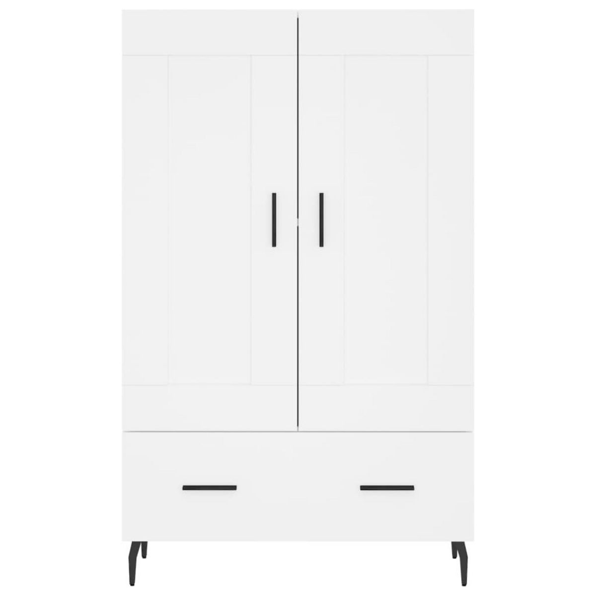 VIDAXL Buffet haut blanc 69,5x31x115 cm bois d'ingenierie