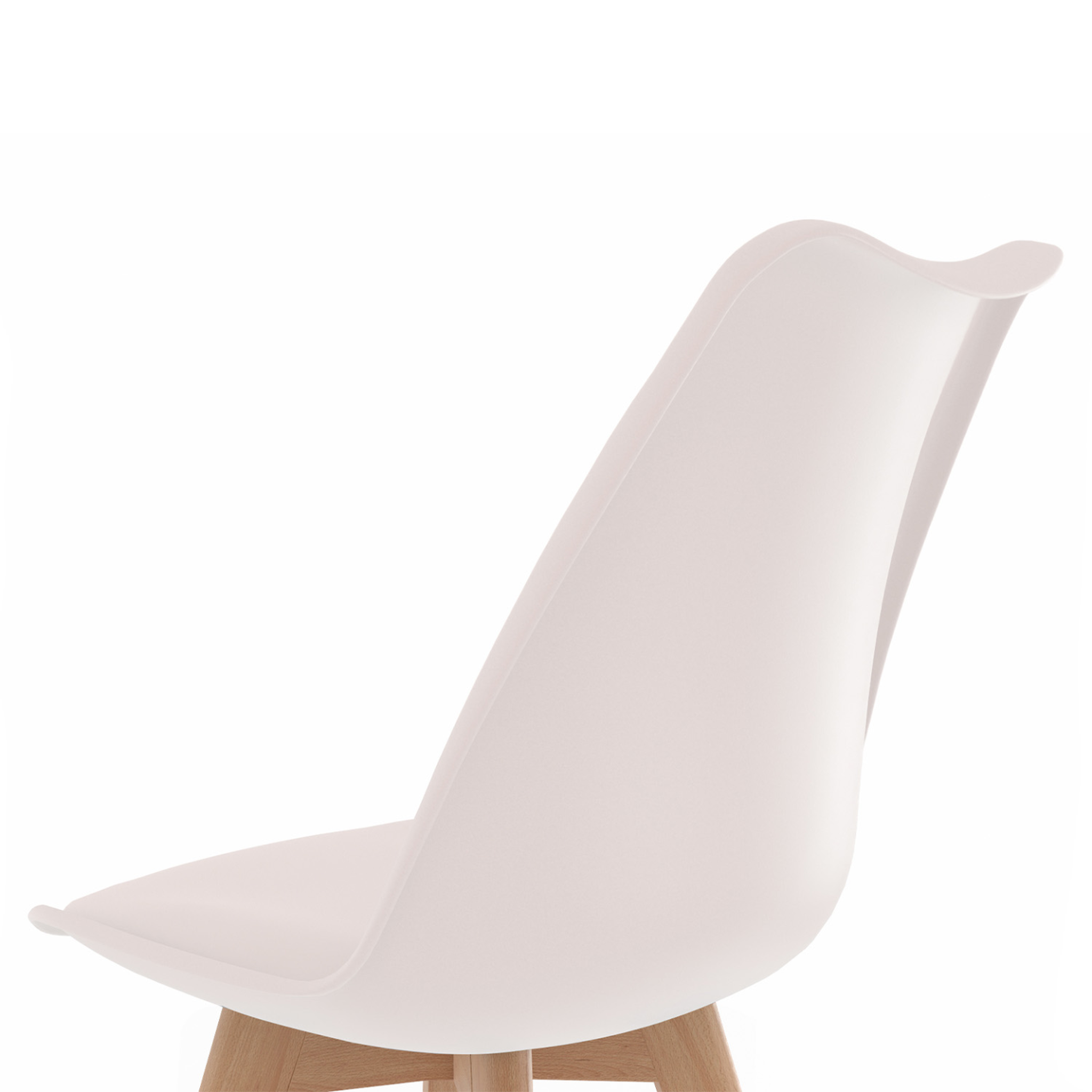 Voir la diapositive 6 : ID MARKET Lot de 6 chaises scandinaves sara mix color pastel rose x2, gris clair x2 et blanc x2