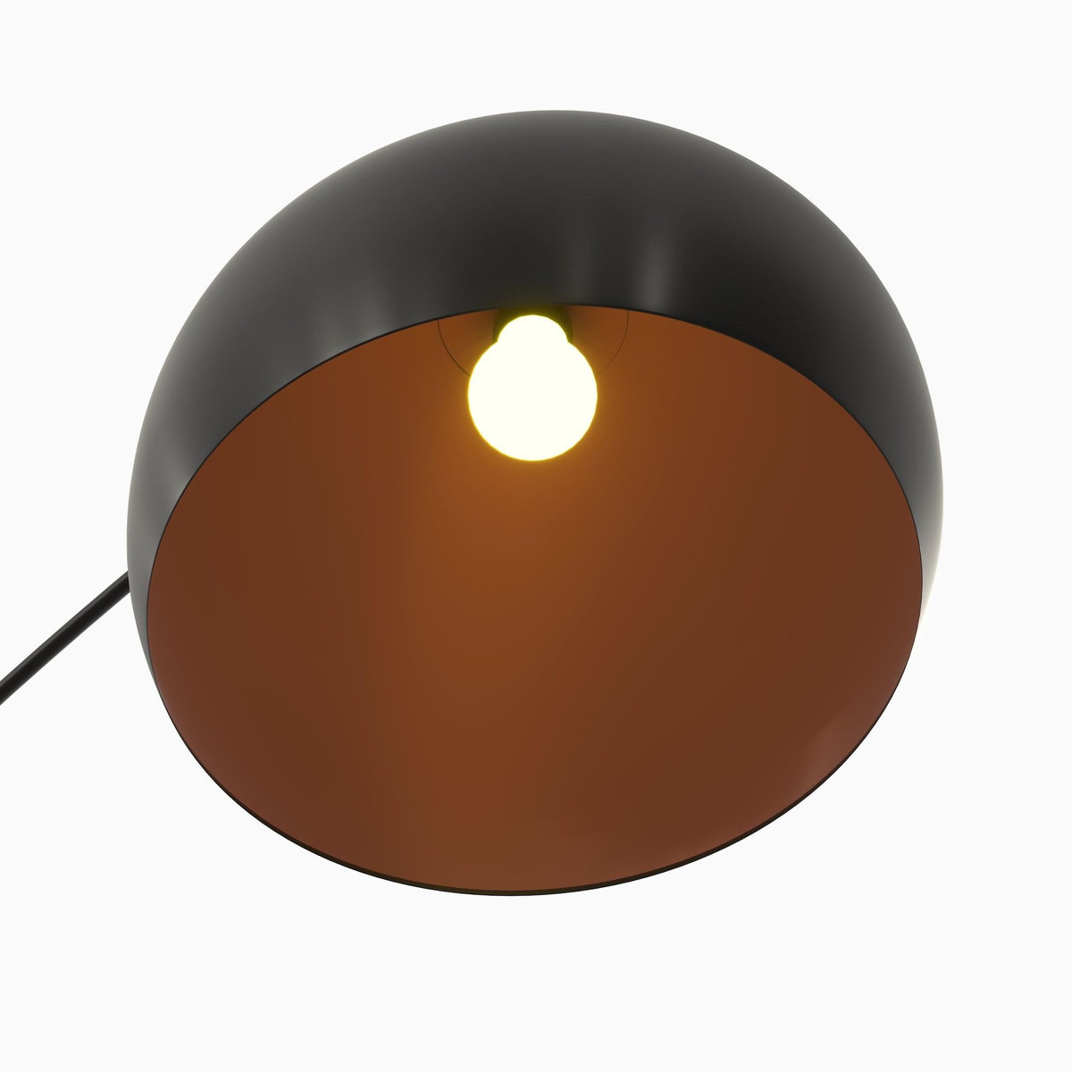 Rendez vous déco Lampadaire en métal couleur noir et laiton - Dinard