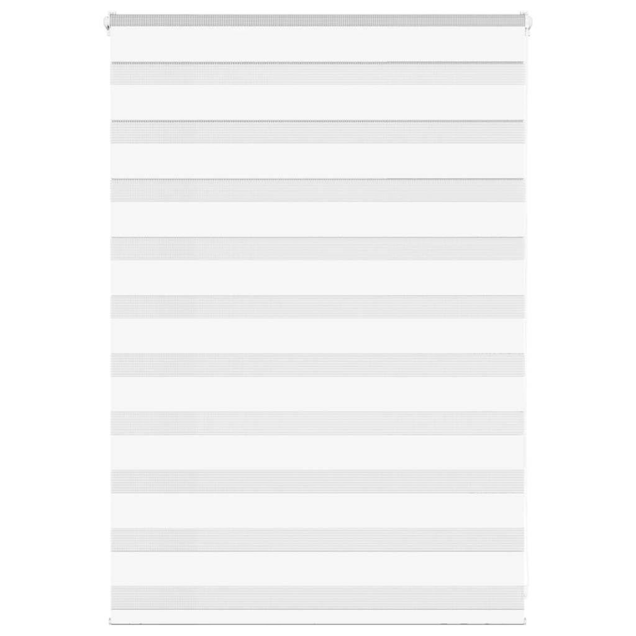 VIDAXL Store zebre blanc 95x100 cm largeur du tissu 90,9 cm polyester