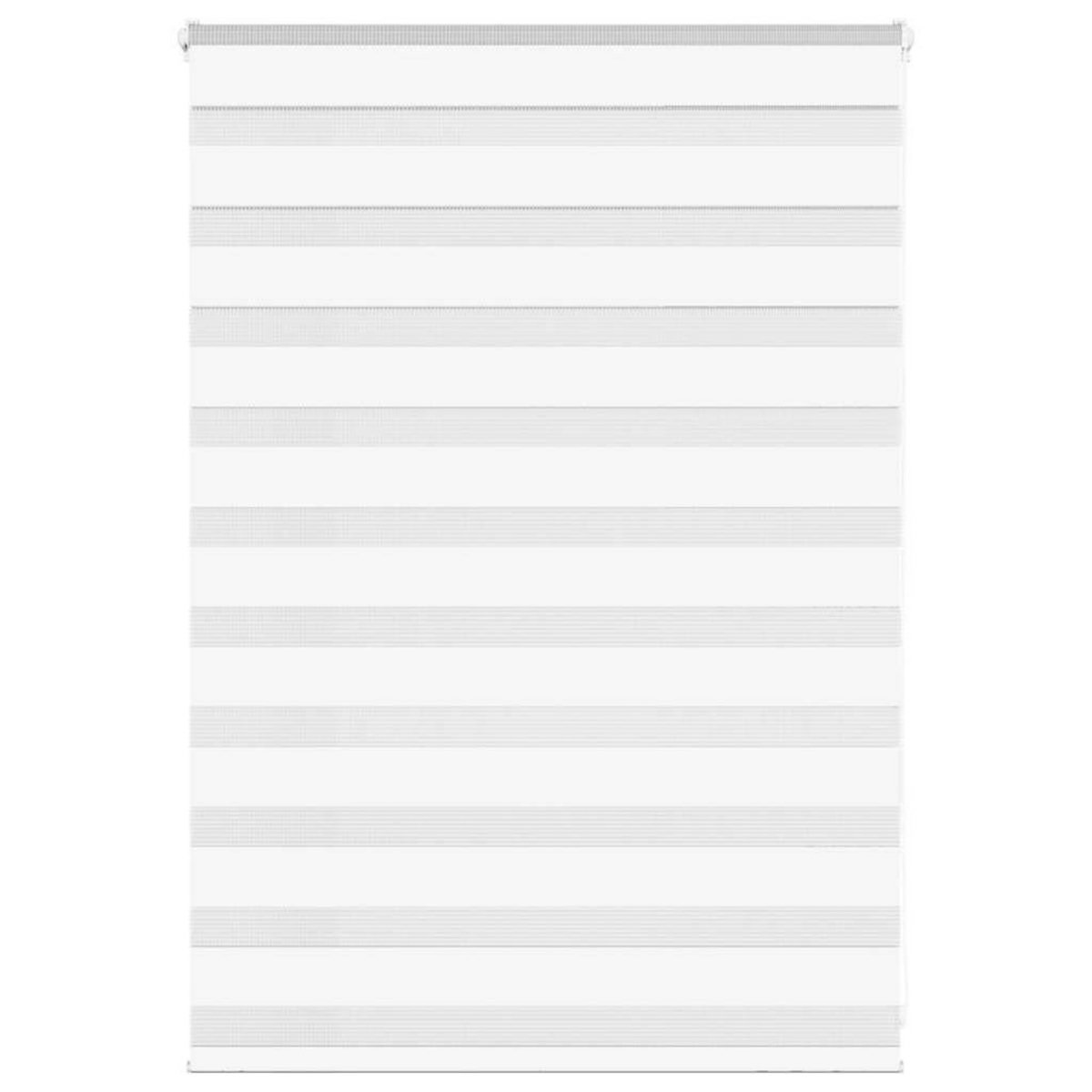 VIDAXL Store zebre blanc 95x100 cm largeur du tissu 90,9 cm polyester