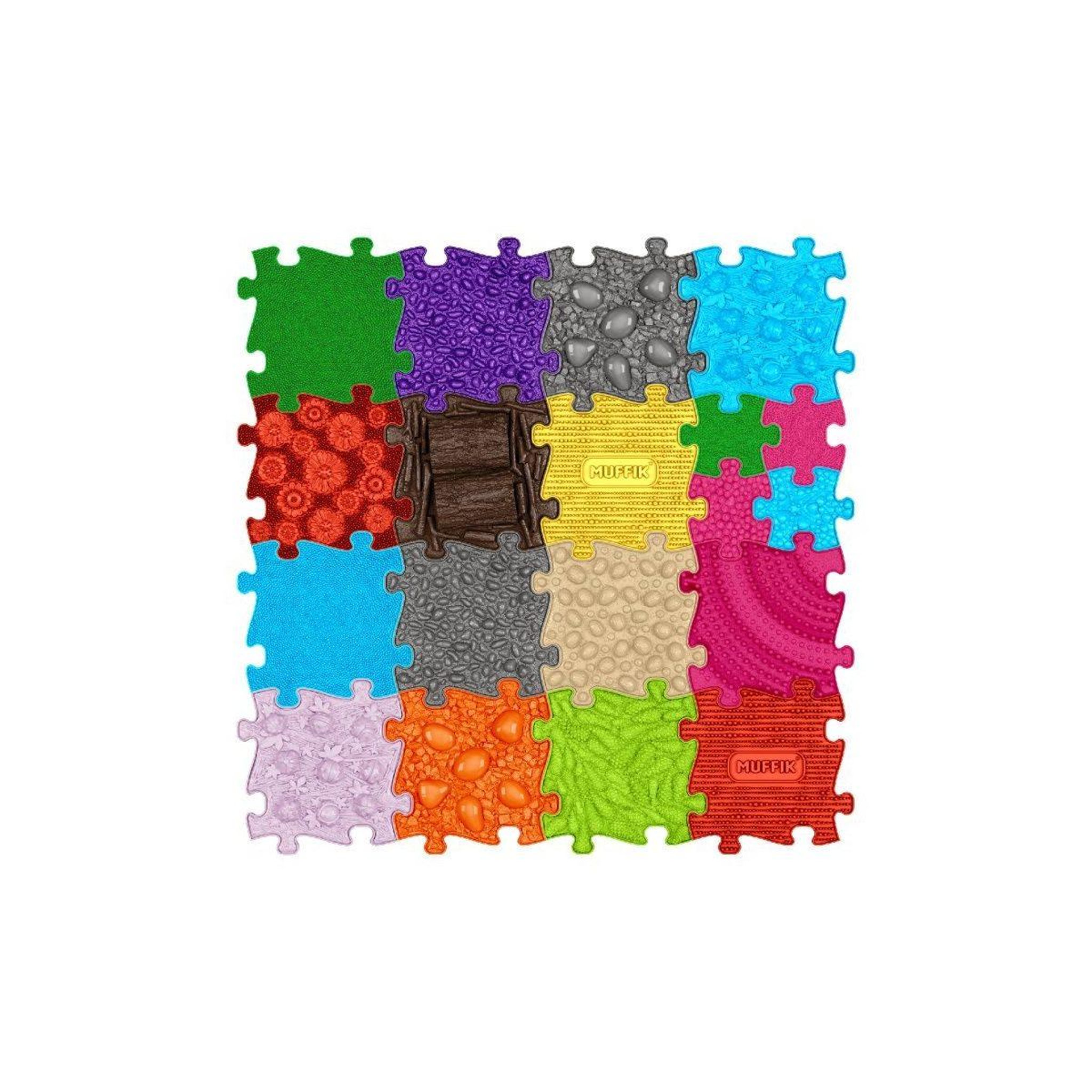 Voir la diapositive 5 : MUFFIK Tapis sensoriel  ensemble xxl - 19 pièces